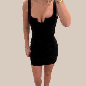 Zara Black Denim Mini Dress